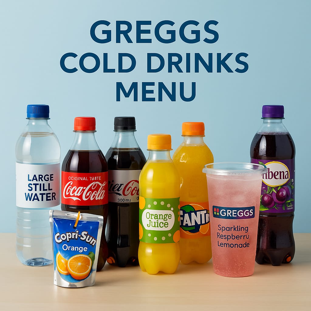 Greggs Cold Drinks Menu