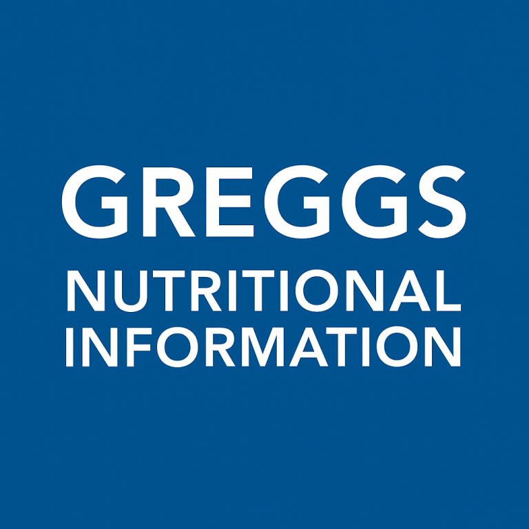 Greggs Nutritional Info