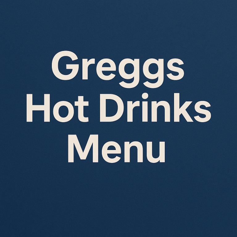 Greggs Hot Drinks Menu