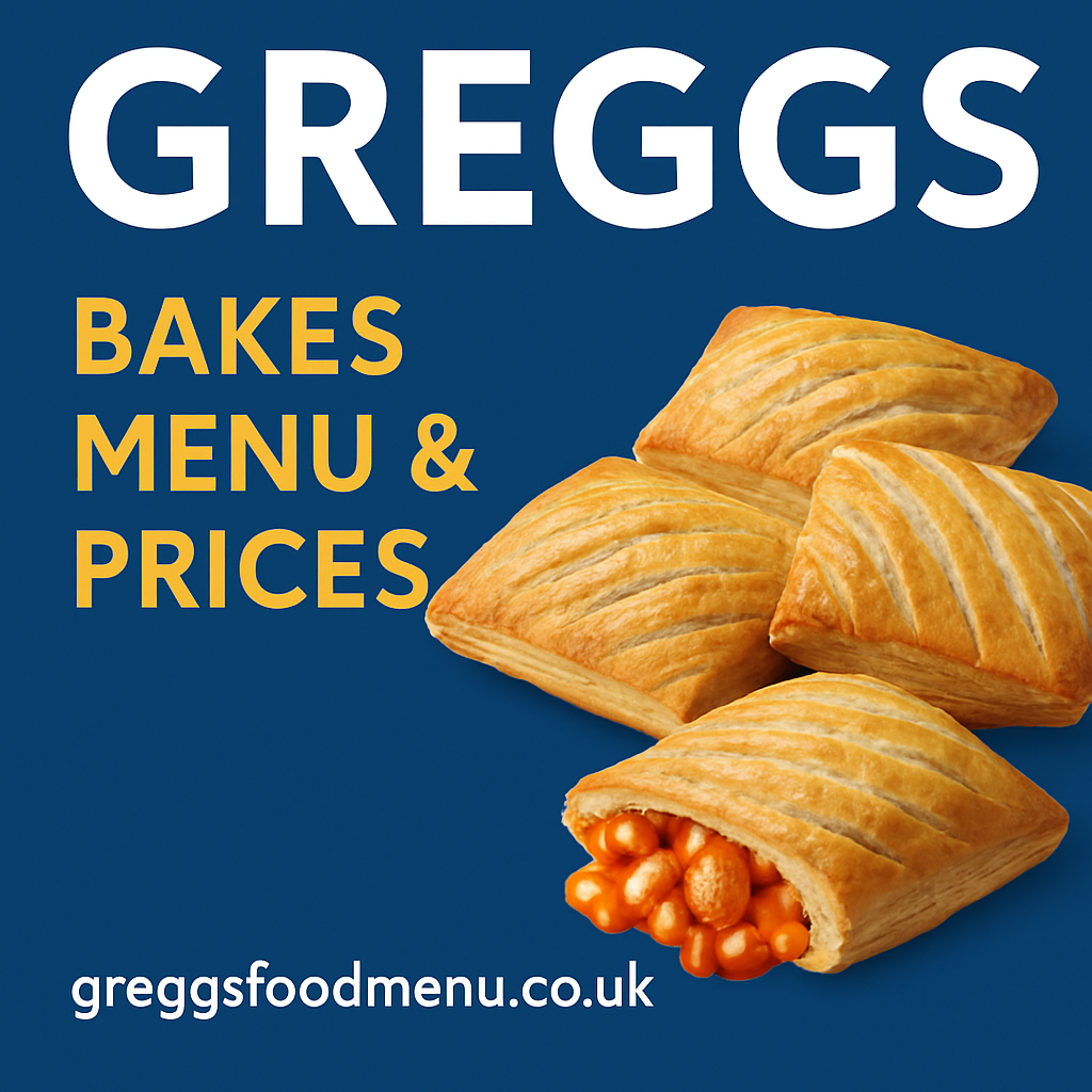 Greggs Bake Menu