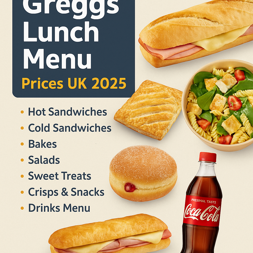 Greggs Lunch Menu