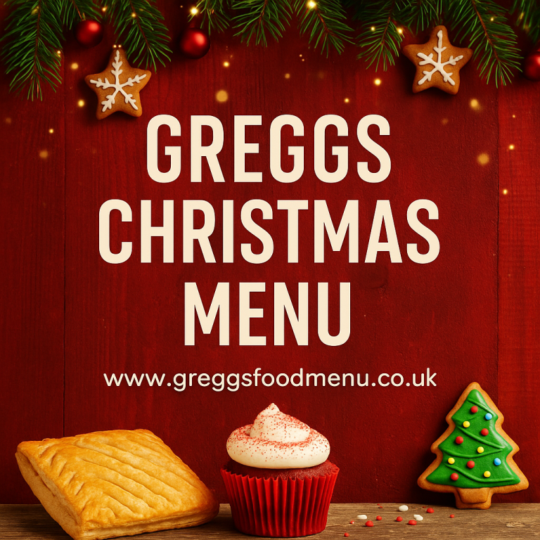 Greggs Christmas Menu