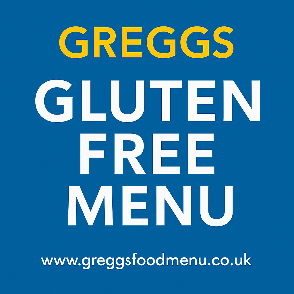 Greggs Gluten free menu